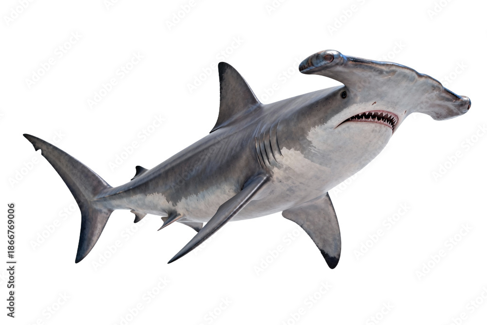 Fototapeta premium Close-up of a Great Hammerhead Shark