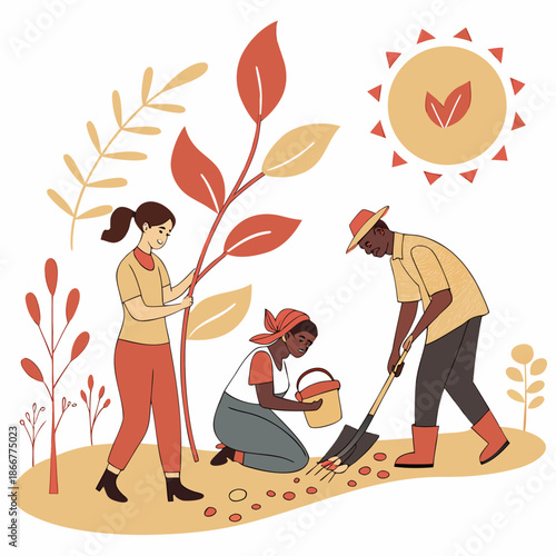 Community gardening effort