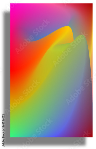 Dark Mode High-Tech Gradient Card Set, Futuristic UI/UX Interface Design Elements for Mobile Apps and Digital Products