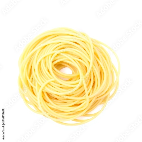 Pile of uncooked spaghetti