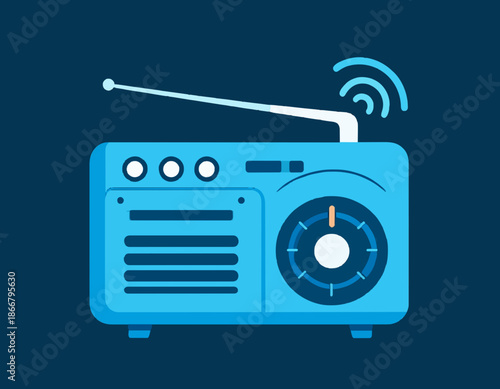 World Radio Day radio icon vector