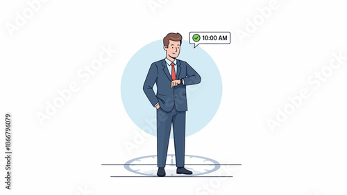 Professional businessman standing with arms crossed in confident pose.