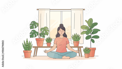 Man and child crossing road safely at pedestrian crossing, a vector illustration