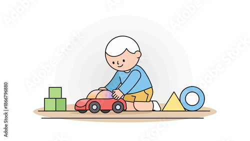 Woman Engaged in Online Class at Home, Surrounded by Modern Furniture and Technology, a Serene Scene in Vector Illustration