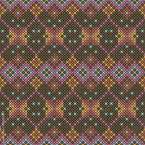 Warm and Cozy Traditional Knit Fabric with Rustic and Bohemian Elements