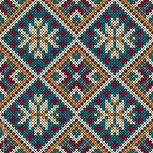 Warm and Cozy Traditional Knit Fabric with Rustic and Bohemian Elements