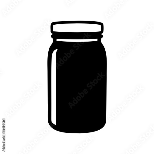 glass jar with jam