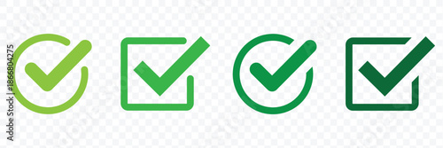 Check mark icon set. tick mark icon. check box icon with correct sign. approval symbol. check box icon with right or correct buttons and yes checkmark tick box icons - checkbox symbol sign. eps 10