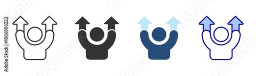 Success Icon Set. Designed In Multi Style