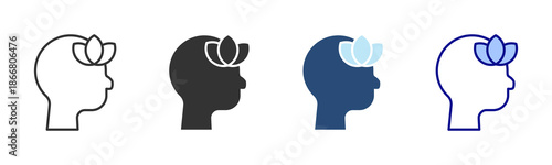 Open Mind Icon Set. Designed In Multi Style