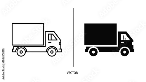 Delivery truck vector illustration