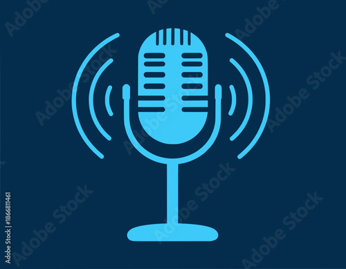 World Radio Day microphone broadcast icon