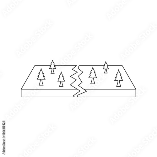 illustration of tectonic plates earthquake
