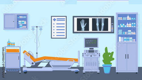 medical background with medical equipment