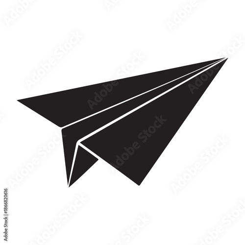 Paper airplane symbol of freedom creativity and communication vector