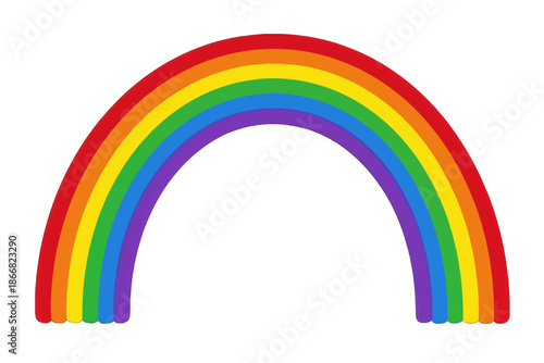 Vibrant Rainbow Arch in Bold Colors