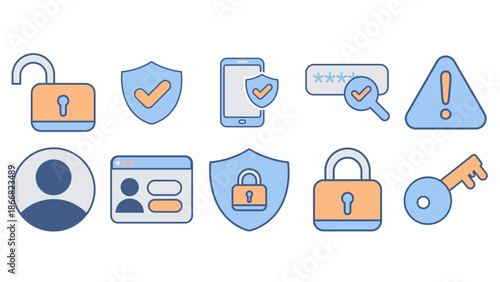 Login & Security UI Icon Set