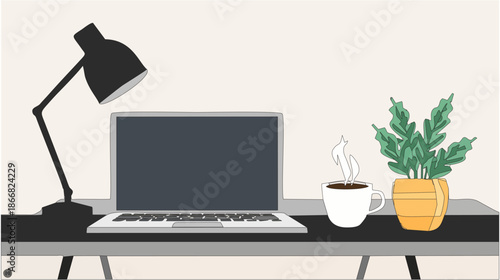 _Clean flat vector of a moder...