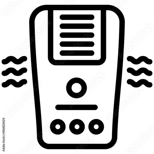 Air Purifier Outline Icon Mini Illustration, Use For Modern Concept, Print, Ui, Ux Kit, Web And App Development. Vector Related To Green Technology And More