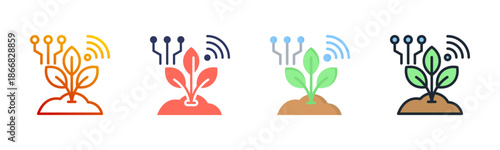 Smart Farm Multi Style Icon Set