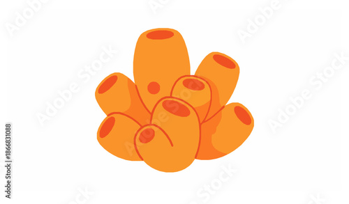Encrusting sea sponge icon vector illustration marine reef life design