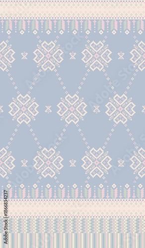 beautiful pixel tribal pattern inspired by each native pixel fabric like wayuu African native American southeast Asian traditional textile Thai silk pattern Aborigine Australian and Columbian fabric