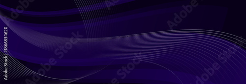 Abstract dark purple gradient background with diagonal geometric shape and line
