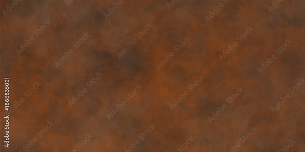 Naklejka premium Eerie black background with billowing brown smoke on black background. old style dark brown grunge texture, brush painted . Old and grainy orange paper texture, vector,