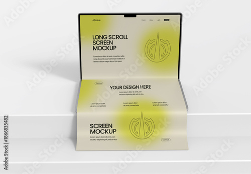 Laptop Longscroll Mockup