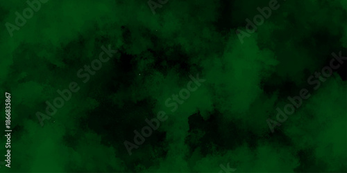 abstract cloud and vapor texture background. Black and Green smoke aquarelle smudge illustration smooth grungy smokey light pastel colors ink glow. Teal color powder explosion	