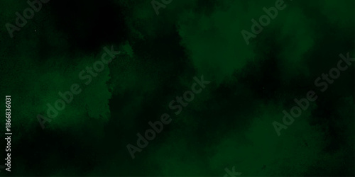 abstract cloud and vapor texture background. Black and Green smoke aquarelle smudge illustration smooth grungy smokey light pastel colors ink glow. Teal color powder explosion	