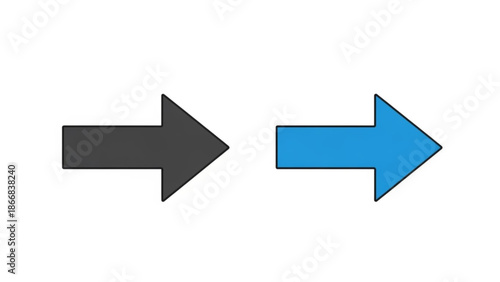 Right Left Up Down Arrows Set Vector for Directional Signs, Navigation and User Interface