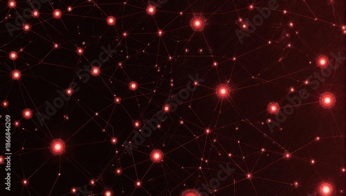 Red Lights in the Dark - A Cosmic Display of Glowing Orbs.