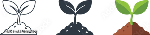 Seedling sprout icon