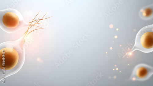 Illustration of cells, symbolizing life, science, and the microscopic world, perfect for educational or medical context.