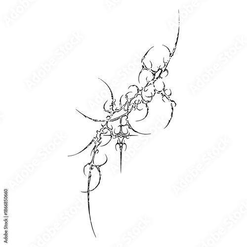 Neo Sigilism Tattoo Design Vector