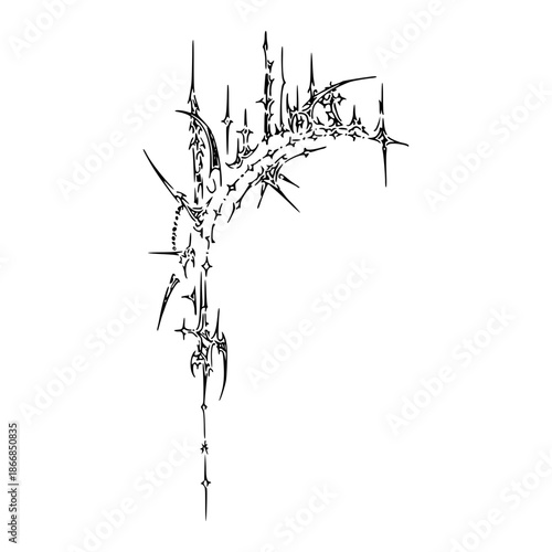 Neo Sigilism Tattoo Design Vector