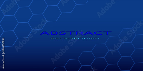 Abstract technology background with hexagons. Vector illustration.