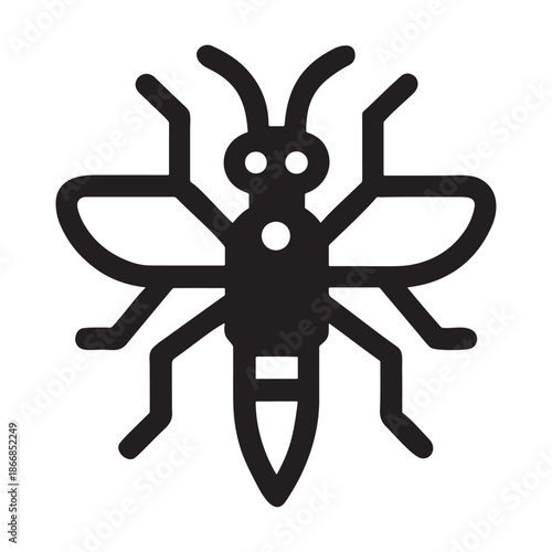 Cartoon bug and spider vector illustration with a black and white reindeer silhouette art for Halloween tattoo design featuring nature animals and scary arachnid icons