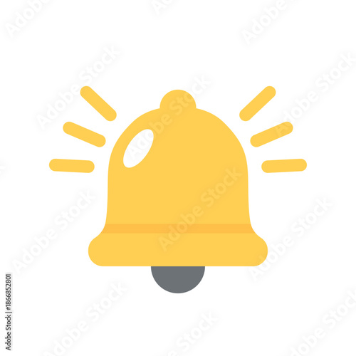 A ringing yellow bell icon representing notifications alerts and reminders