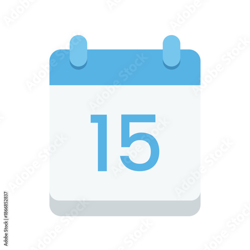 A calendar icon showing the number 15 representing dates schedules and appointments