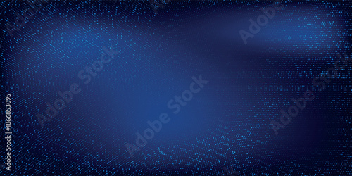Futuristic glowing blue dotted texture. Circle halftone pattern background. modern blue dot