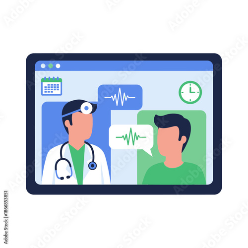 Online Doctor Consultation: Doctor and Patient Video Call for Medical Advice