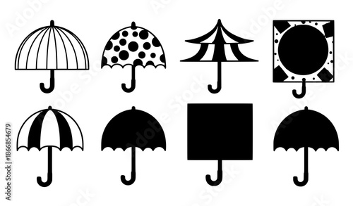 Eye skin care products black silhouette cosmetic set vector