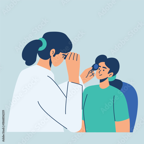 eye health consultation illustration