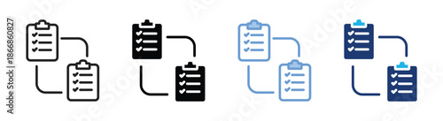 Comparison icon set multiple style collection