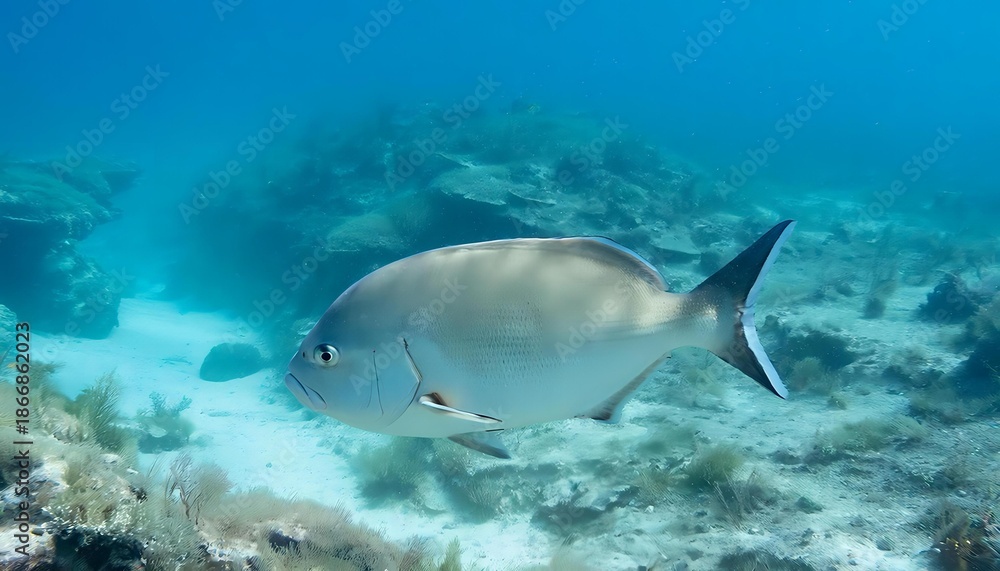 Fototapeta premium shark and diver