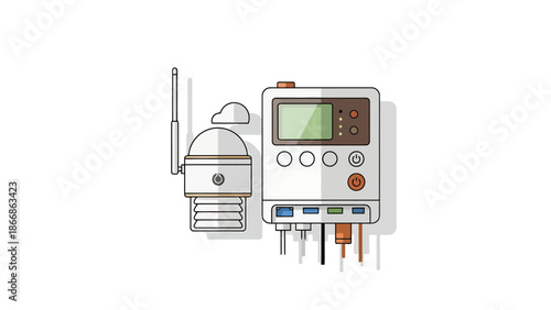 Digital Weather Station and Control Unit for Environmental Monitoring