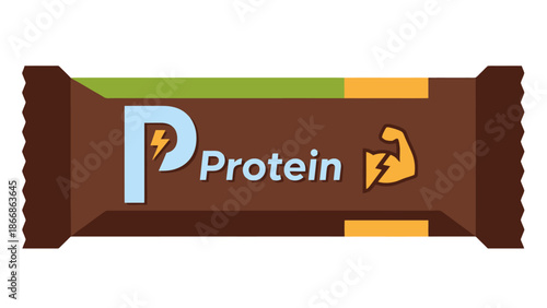 Healthy Protein Bar Wrapper Design for Fitness Nutrition and Energy Snacks