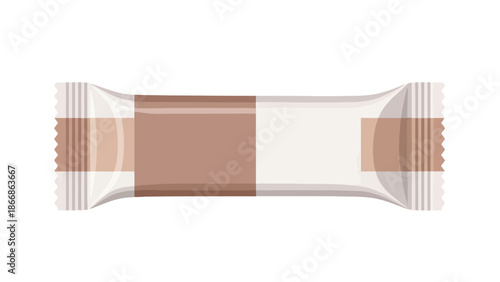 Healthy Snack Bar Packaging on White Background Product Mockup